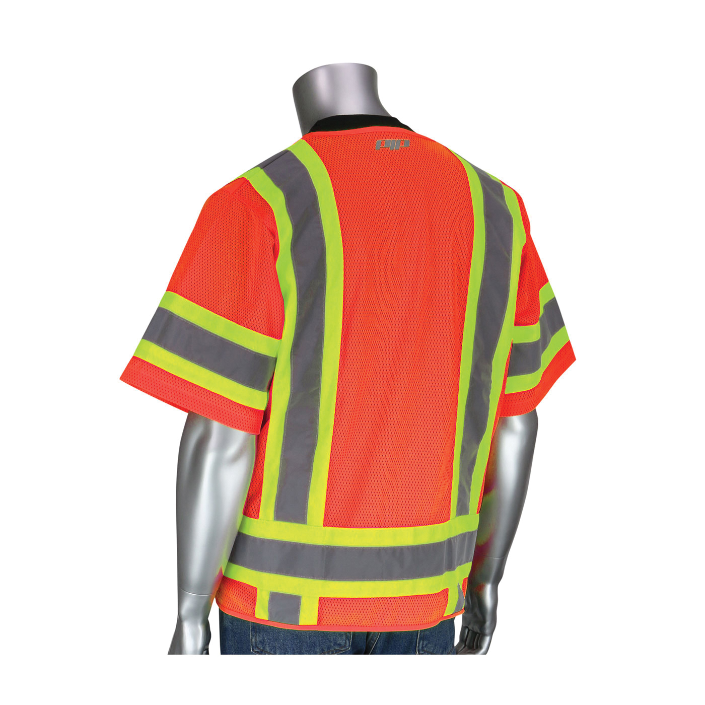 VEST SAF SURVEYOR XL HI-VIZ ORN SIL 52IN