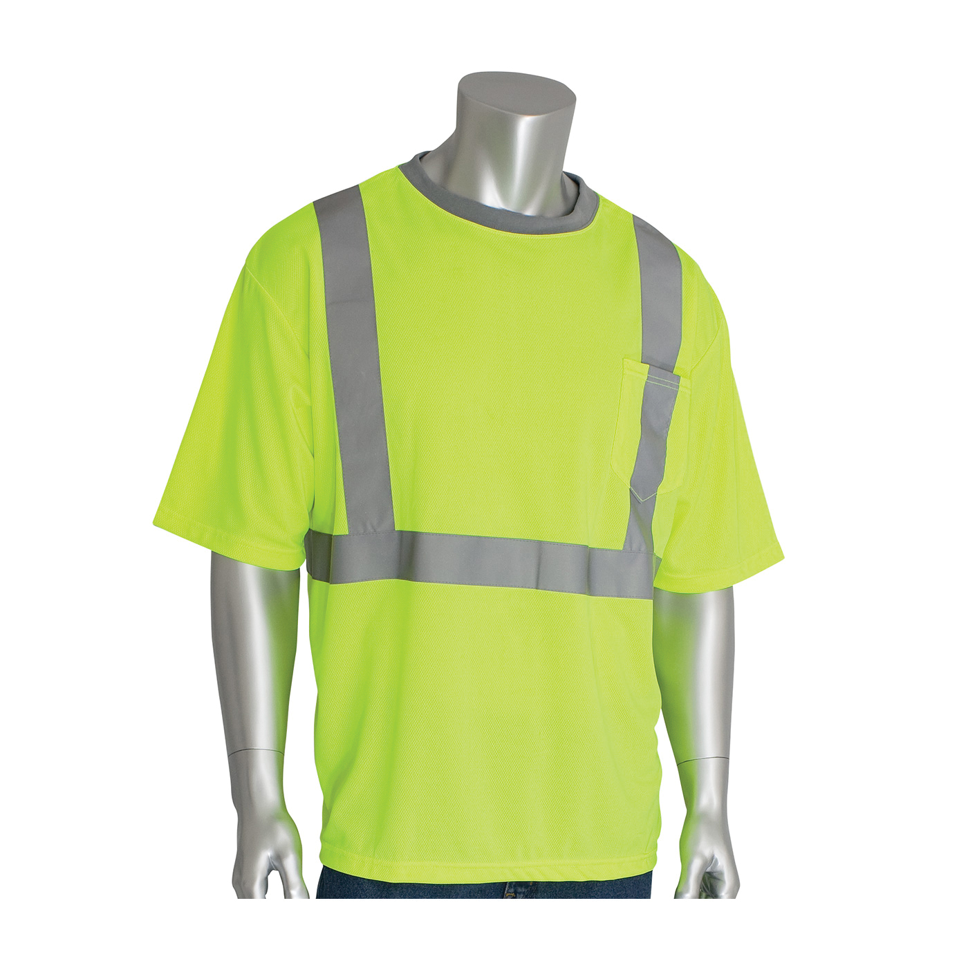 T-SHIRT NECK CREW 4XL HI-VIZ LIME YEL