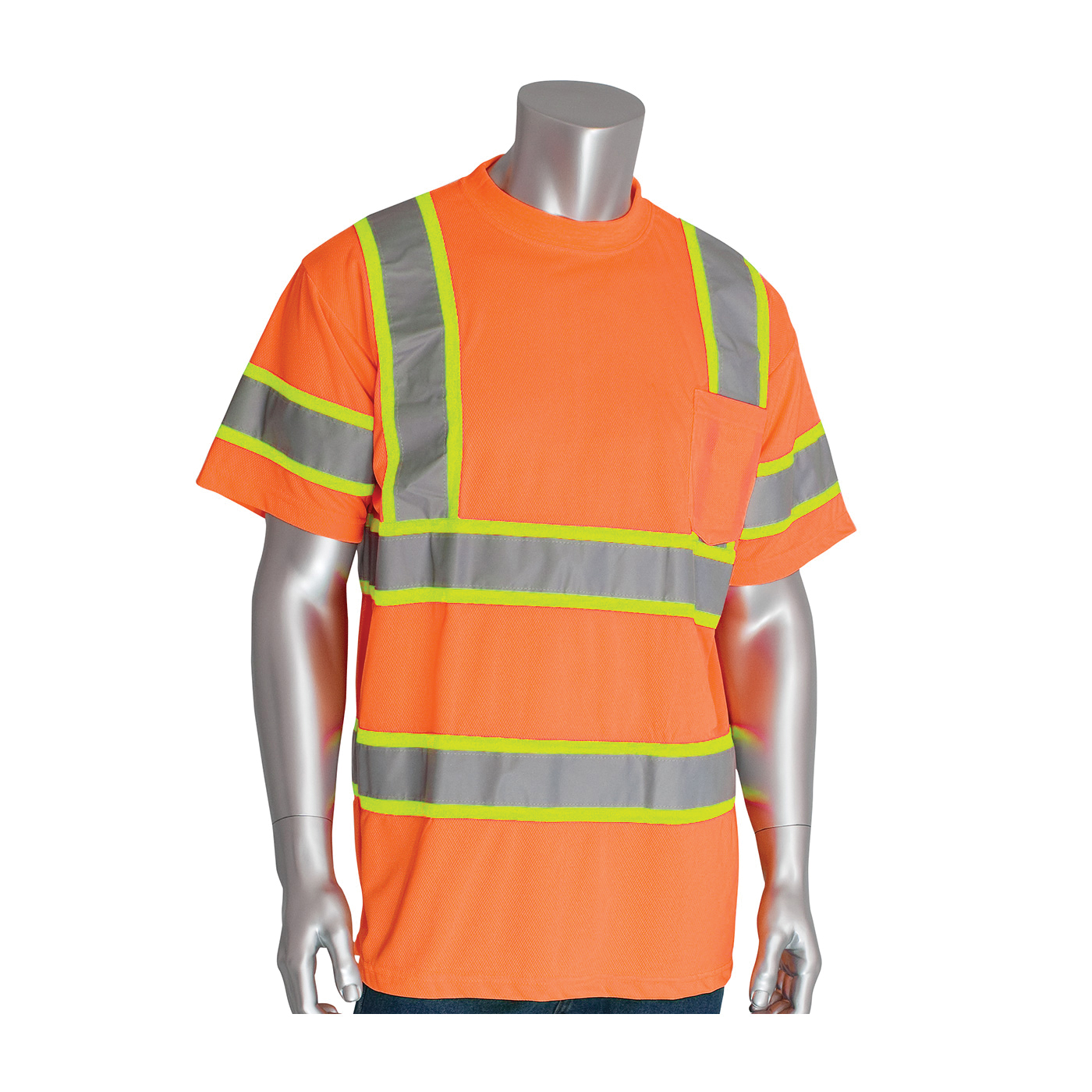 T-SHIRT NECK CREW XL HI-VIZ ORN 31.9IN