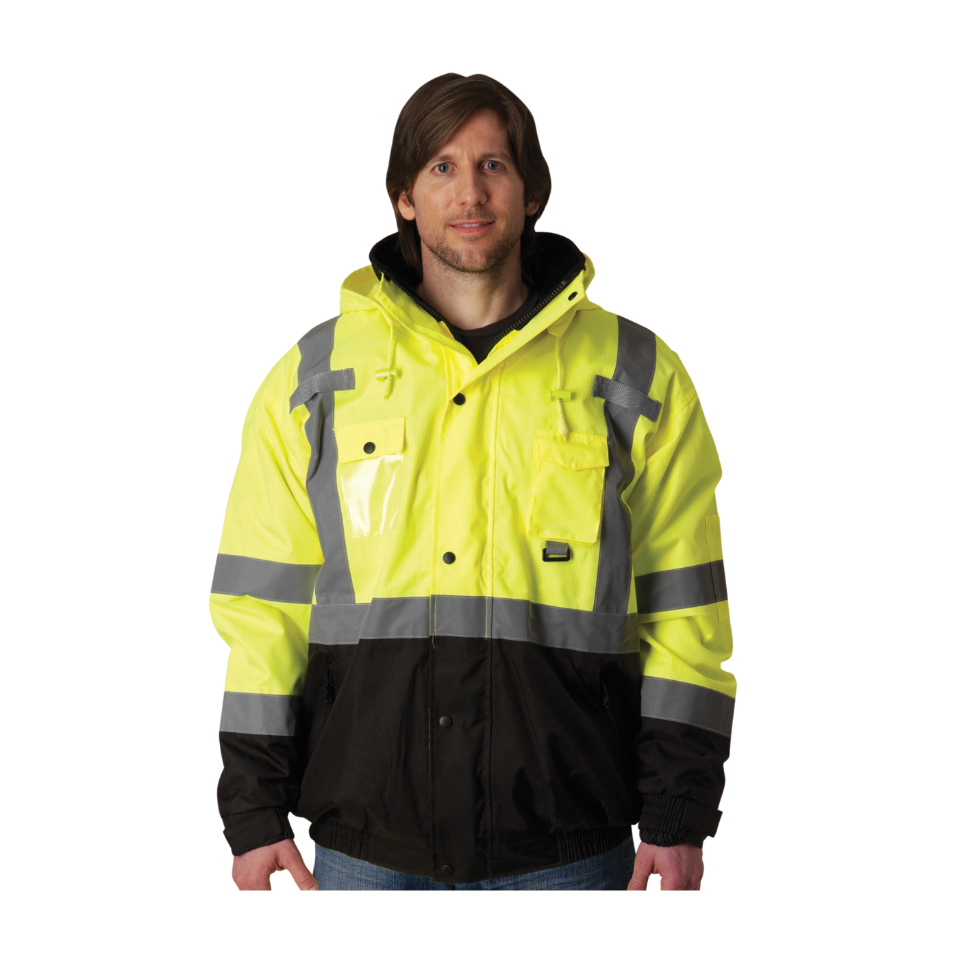JACKET B UNISEX 2XL HI-VIZ LIME YEL 63IN