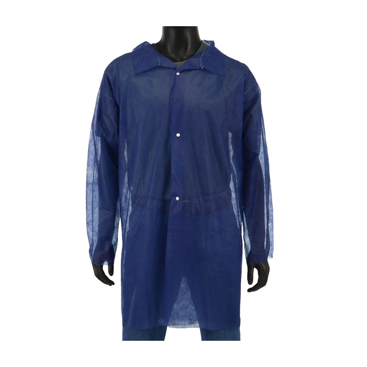 COAT LAB 2XL BL SPUNBOND PP 39-1/2IN