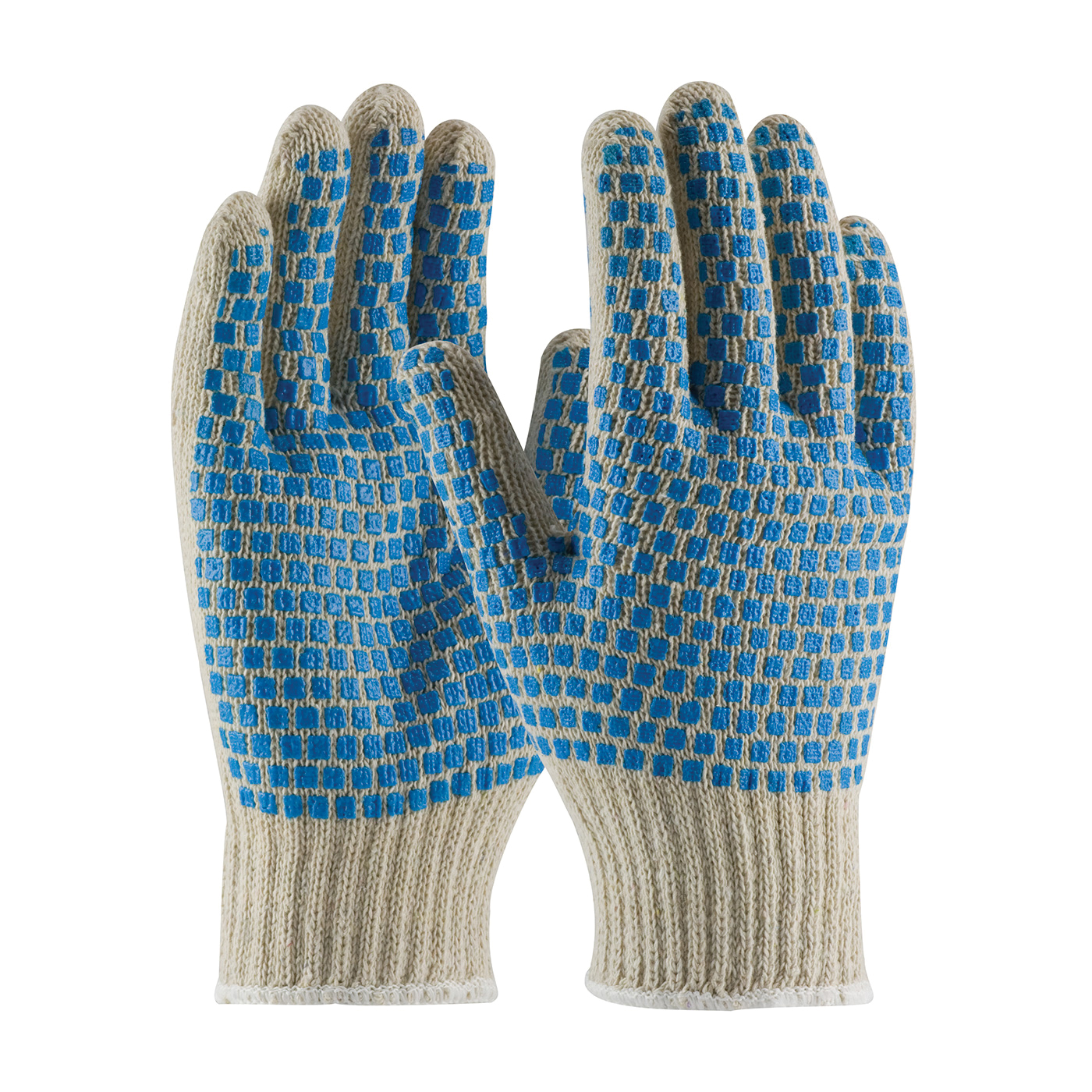 GLOVES PRP GENL CTD L PVC COTTON/POLYEST