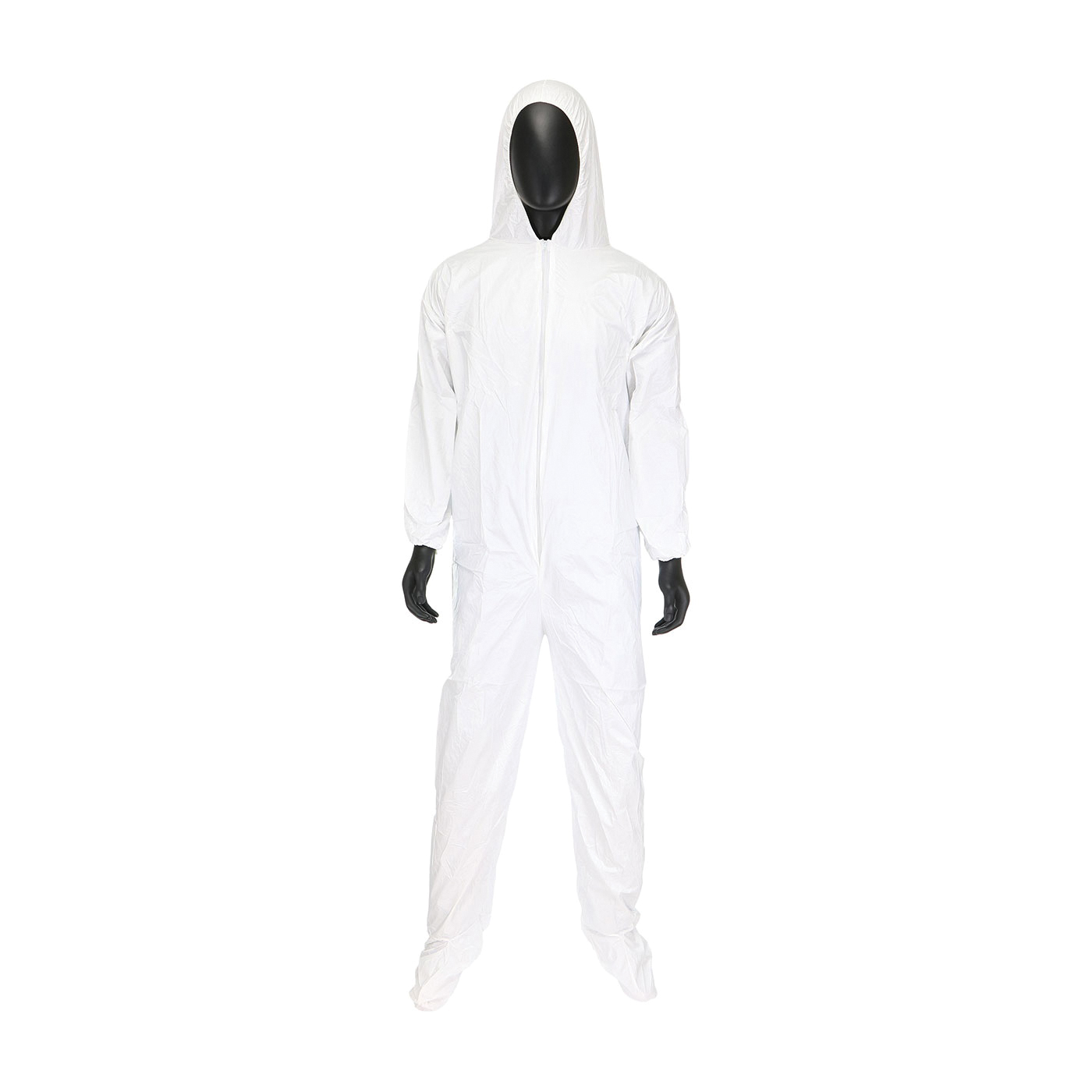COVERALL DISPOSABLE M WHT 24.7IN 28.2IN