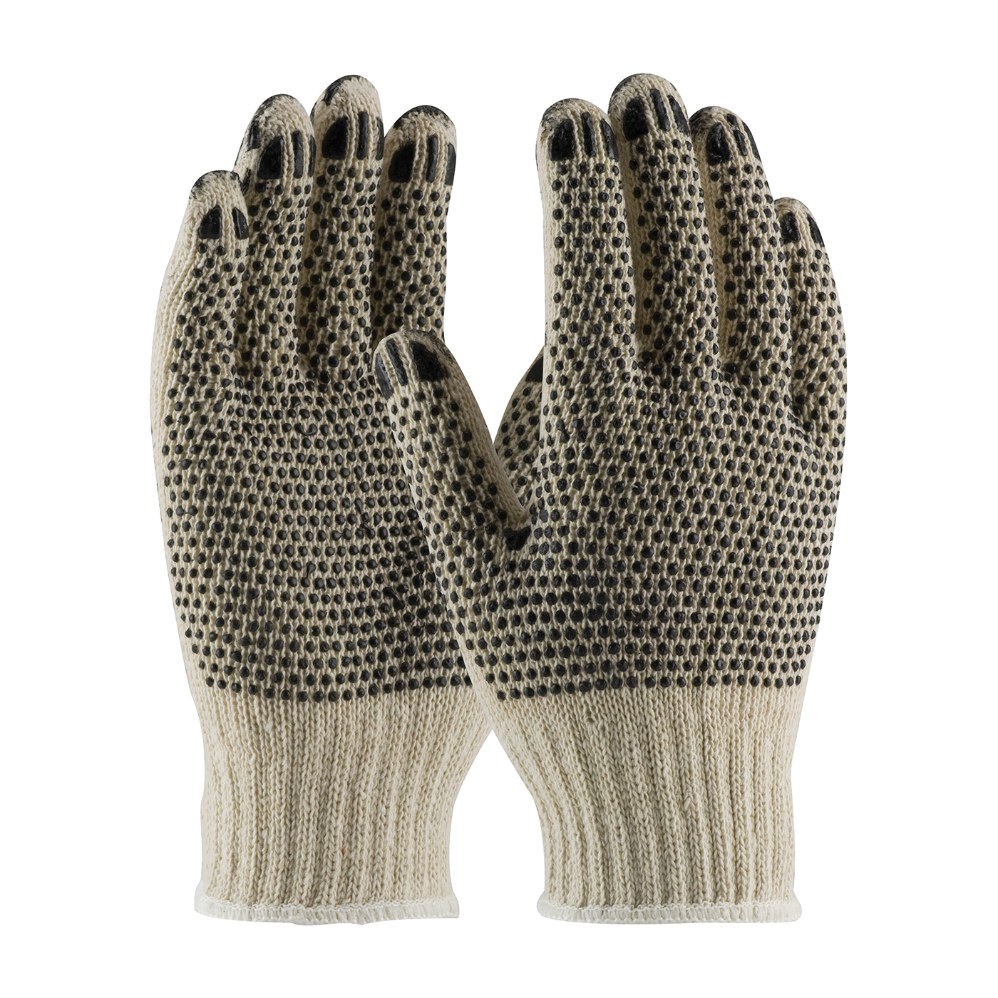 GLOVES PRP GENL CTD L PVC COTTON/POLYEST