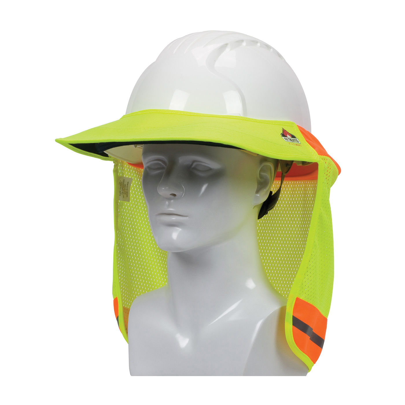 SHADE HARD HAT VISOR AND NECK HI-VIZ YEL