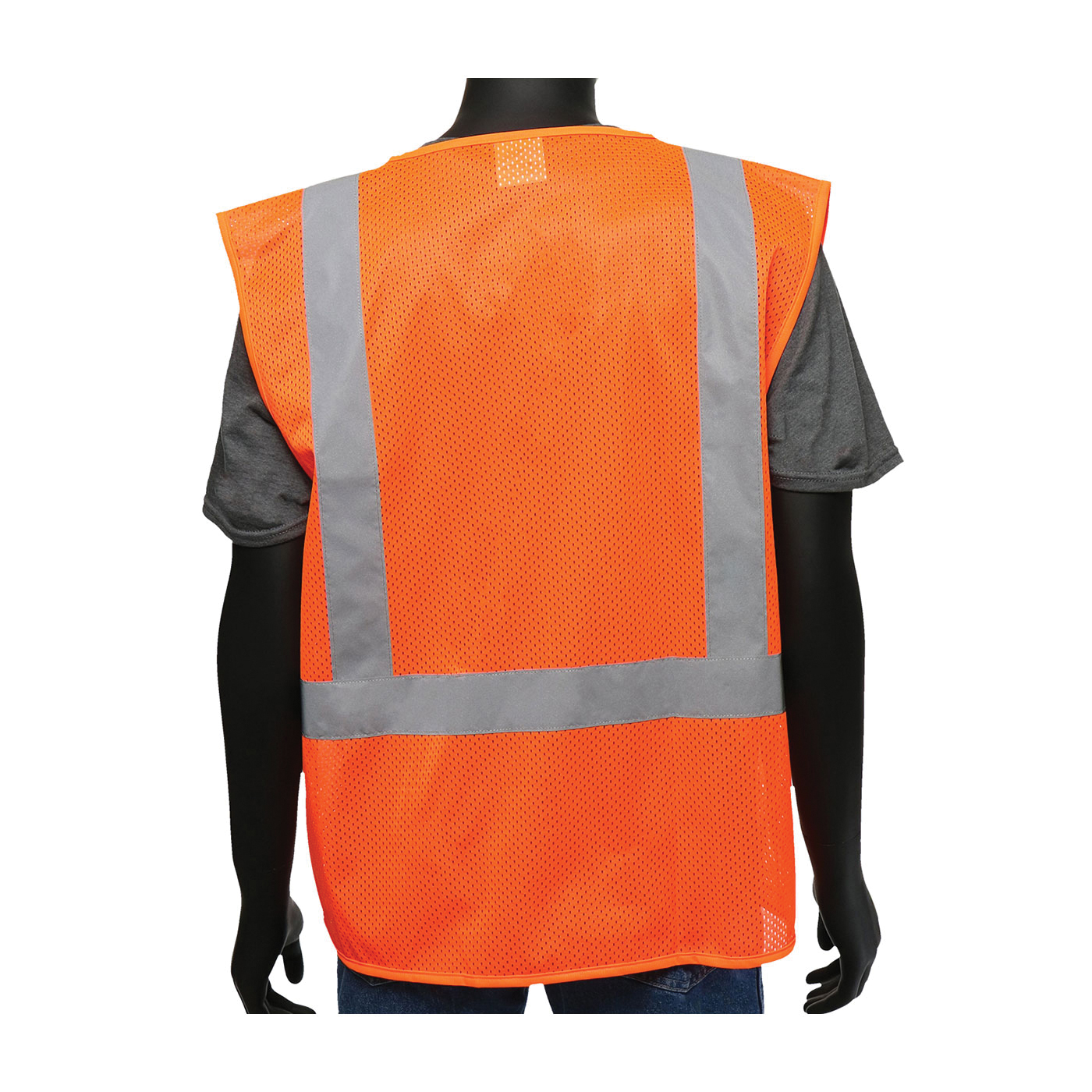 VEST SAF 3XL HI-VIZ ORN POLYEST MESH