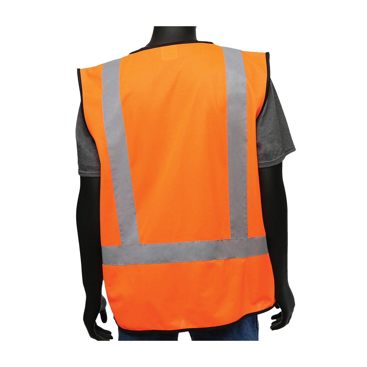 VEST SAF SURVEYORS 2XL HI-VIZ ORN/BK