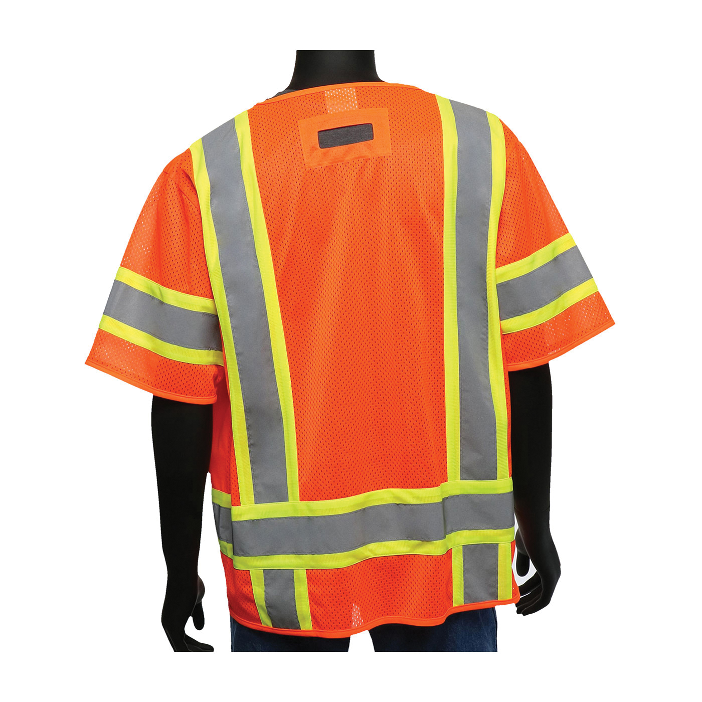 VEST SAF SURVEYORS 4XL HI-VIZ ORN