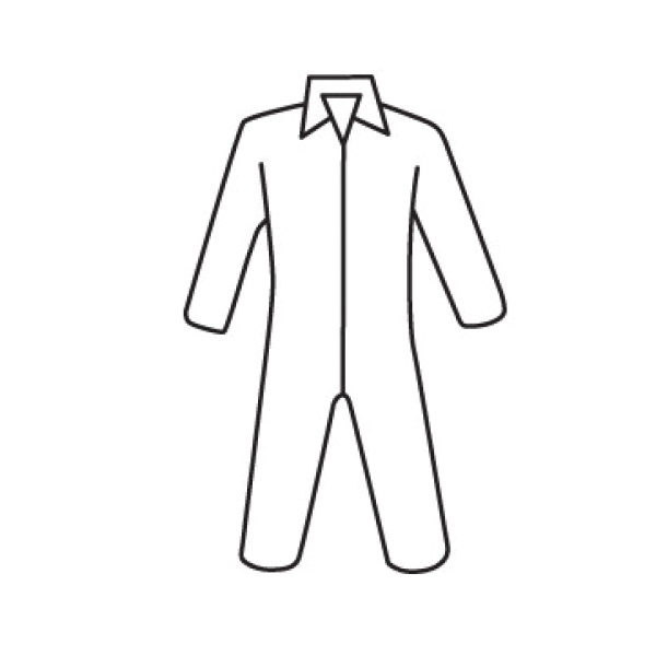 COVERALL DISPOSABLE XL WHT SMS FABRIC