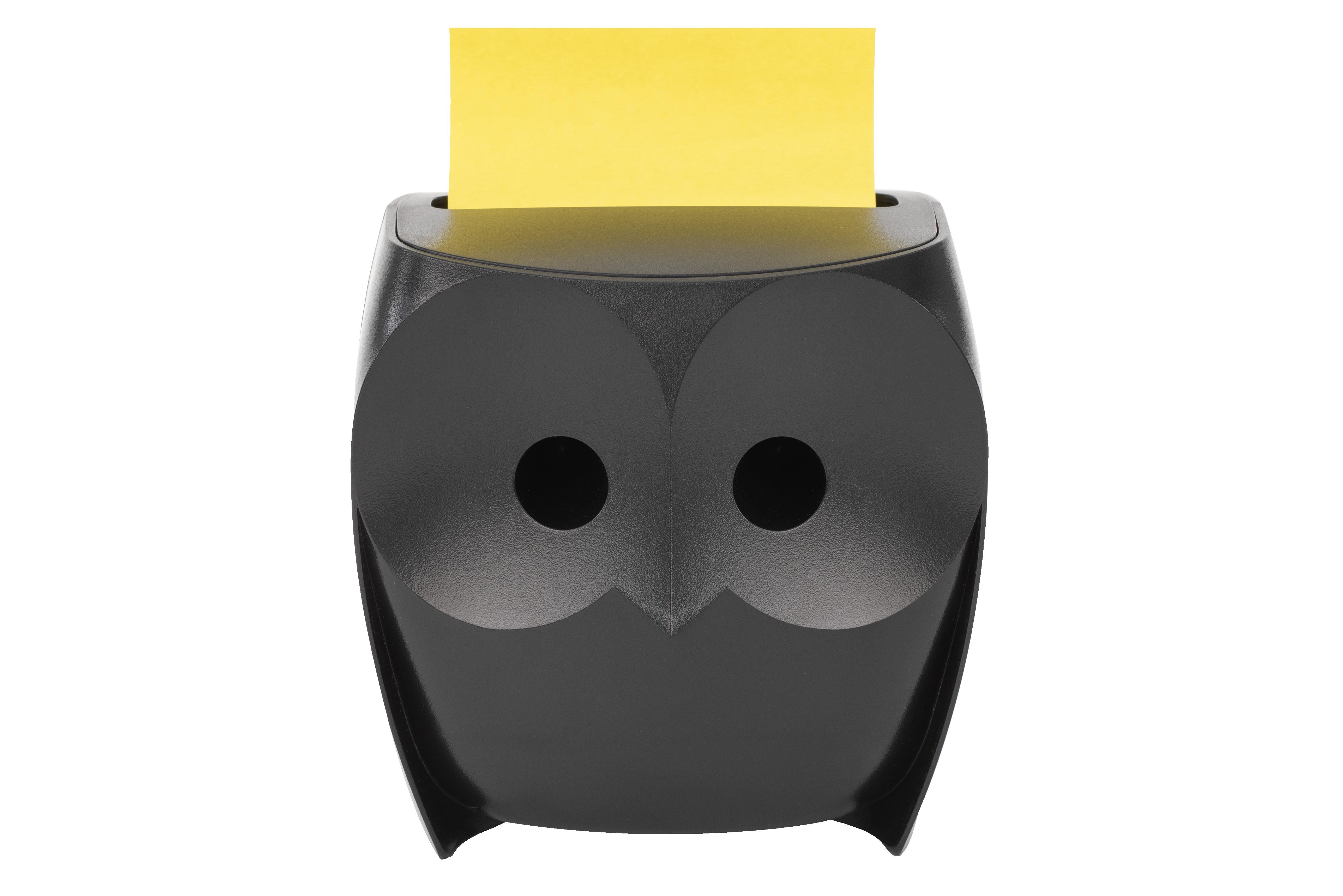 STICKY NOTE & PAGE FLAG DISP BLACK OWL