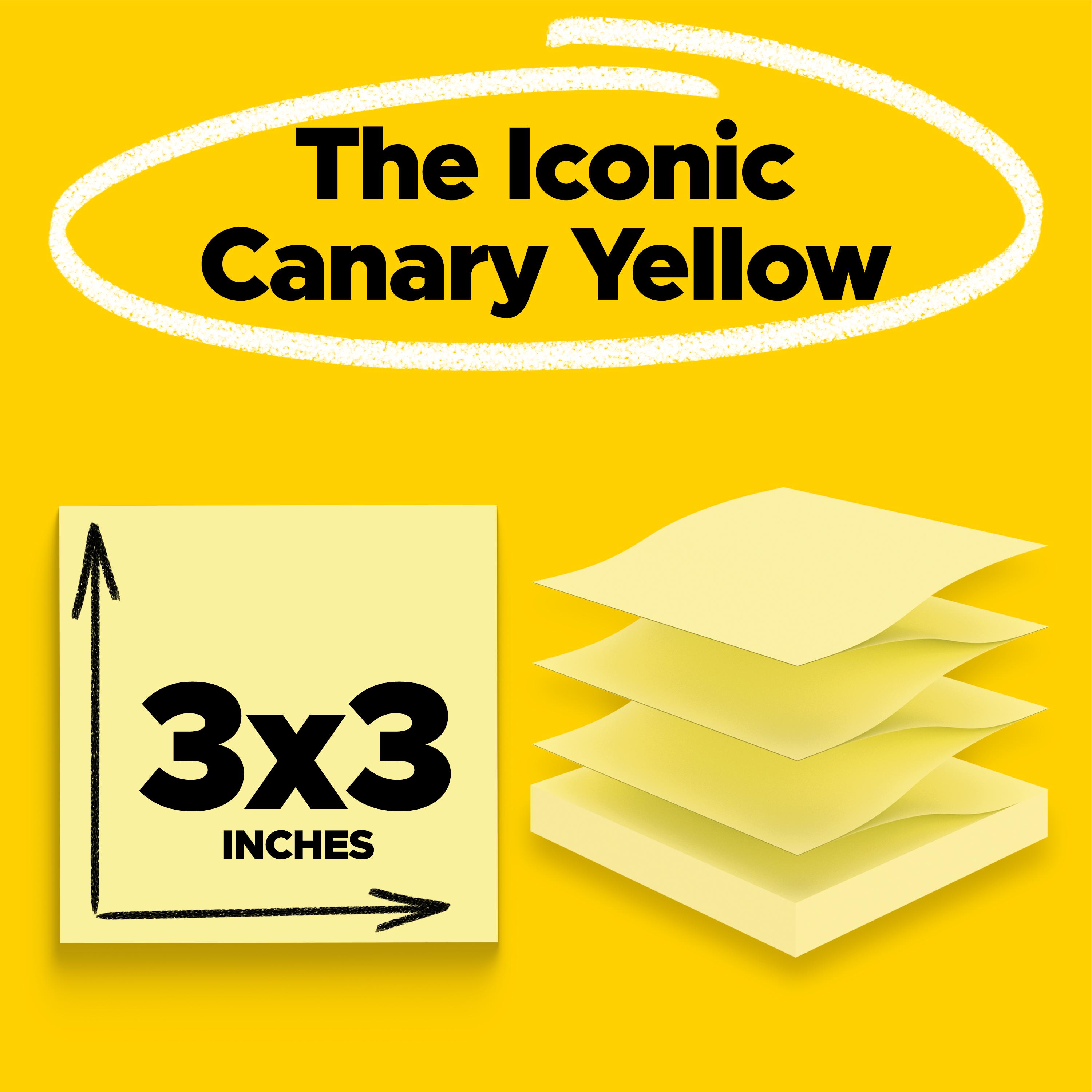 STICKY NOTES & FLG 3IN 3IN PAPER