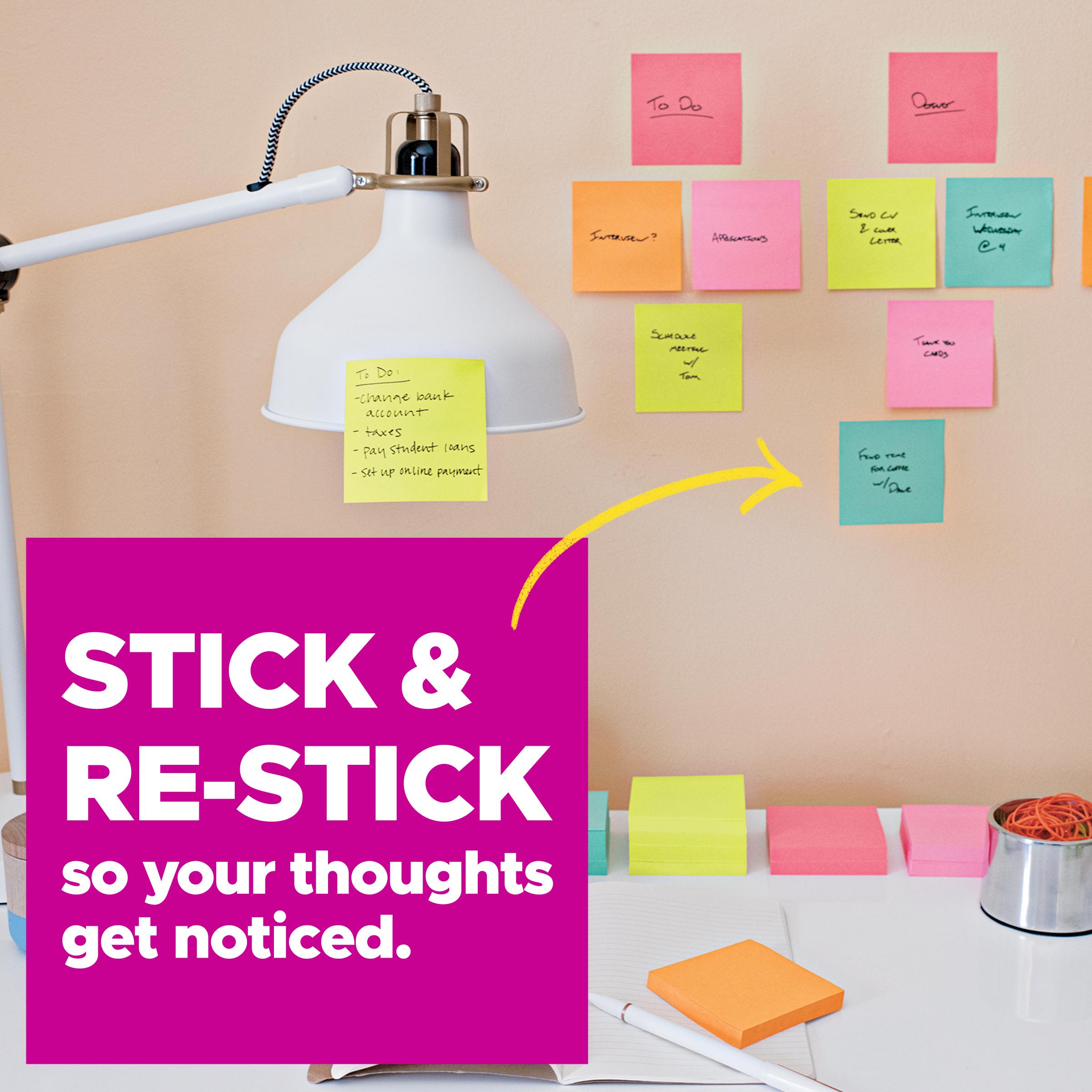 STICKY NOTES & FLG 3IN 3IN PAPER