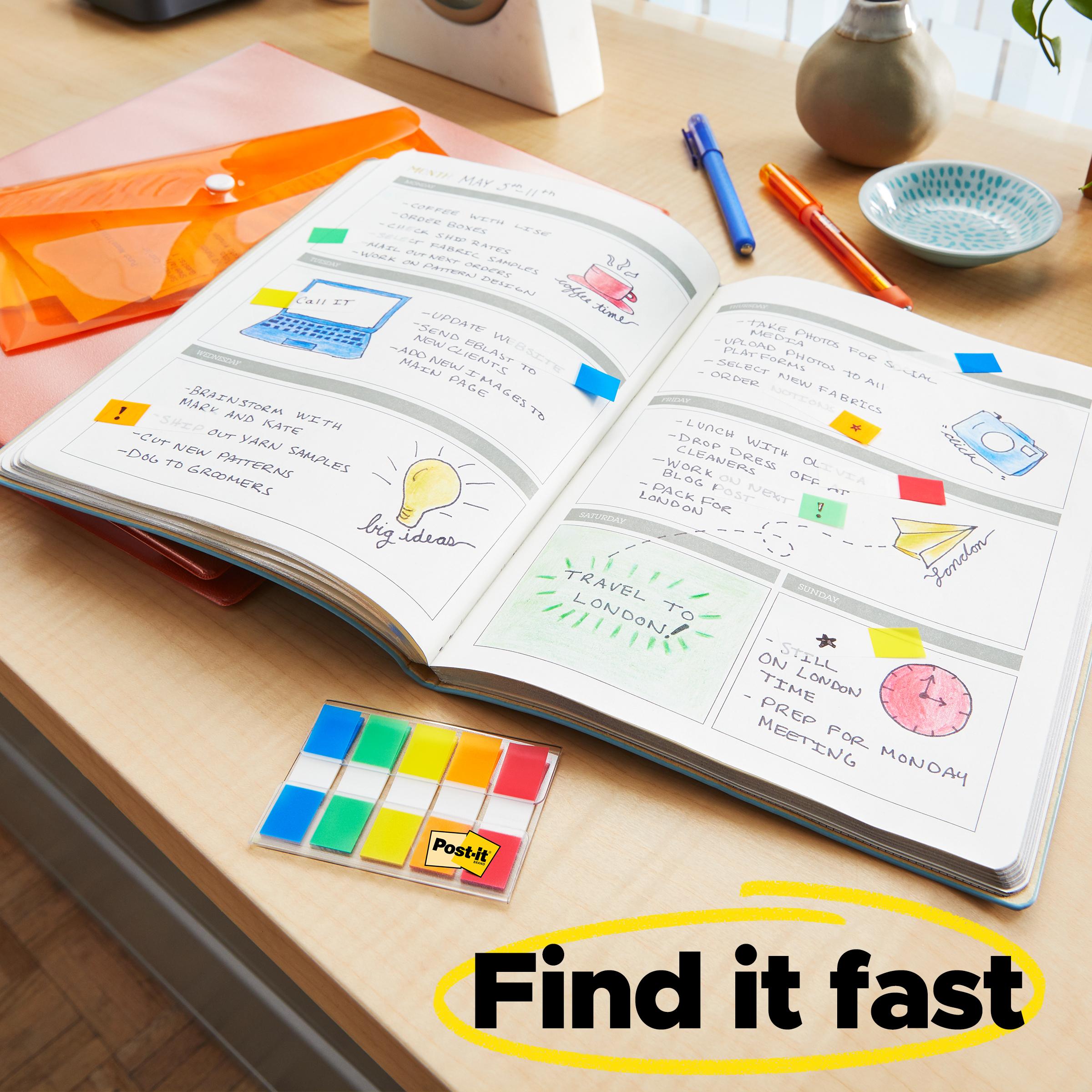 STICKY NOTE & FLAG 1.7IN PLASTIC