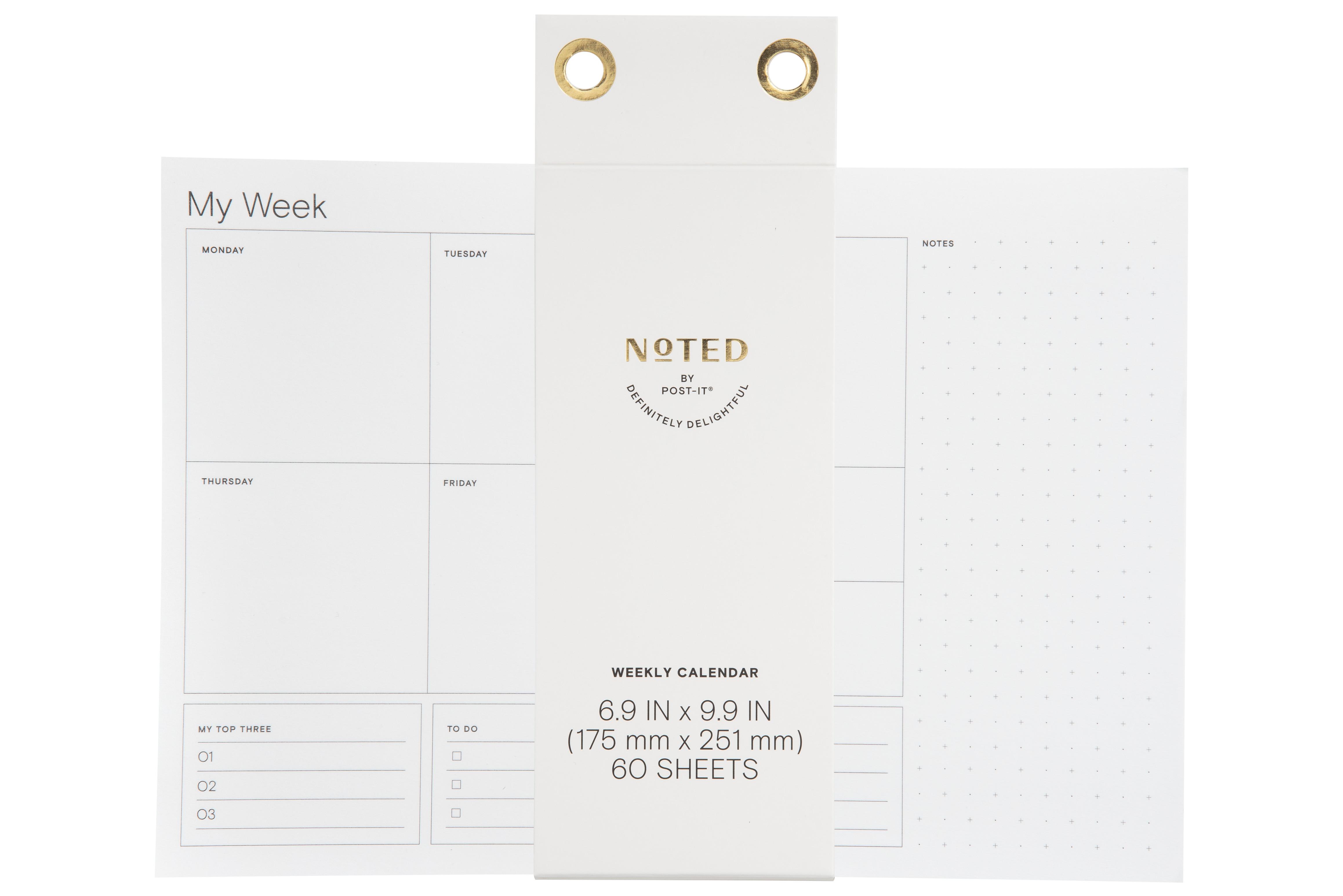 POST-IT WEEKLY CALENDAR NTD8-WCAL-1 10