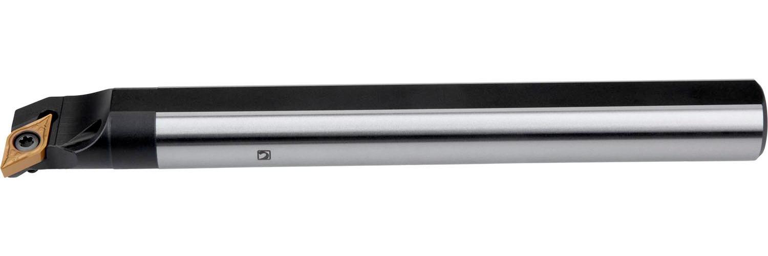Pramet 6788446 Indexable Turning Tool Holder With Steel Shank, SDUC Tool Holder, DC.. 21.5. Insert, Right Hand Cutting, 6 mm Shank, 93 deg Lead Angle, 0 deg Orthogonal Rake, 150 mm OAL
