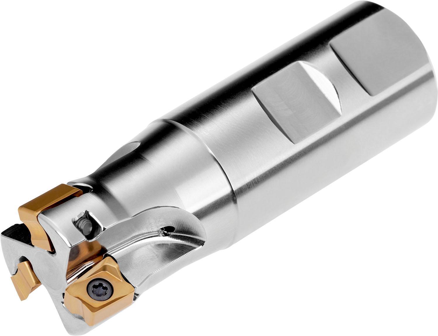 Pramet 6792995 ECON LN ISLN12 Indexable Square Shoulder Mill, 1 in Dia Cutting, Weldon Shank, LNGX/LNGU Insert, Right Hand Cutting, 90 deg Lead Angle, 0.354 in Max Depth of Cut