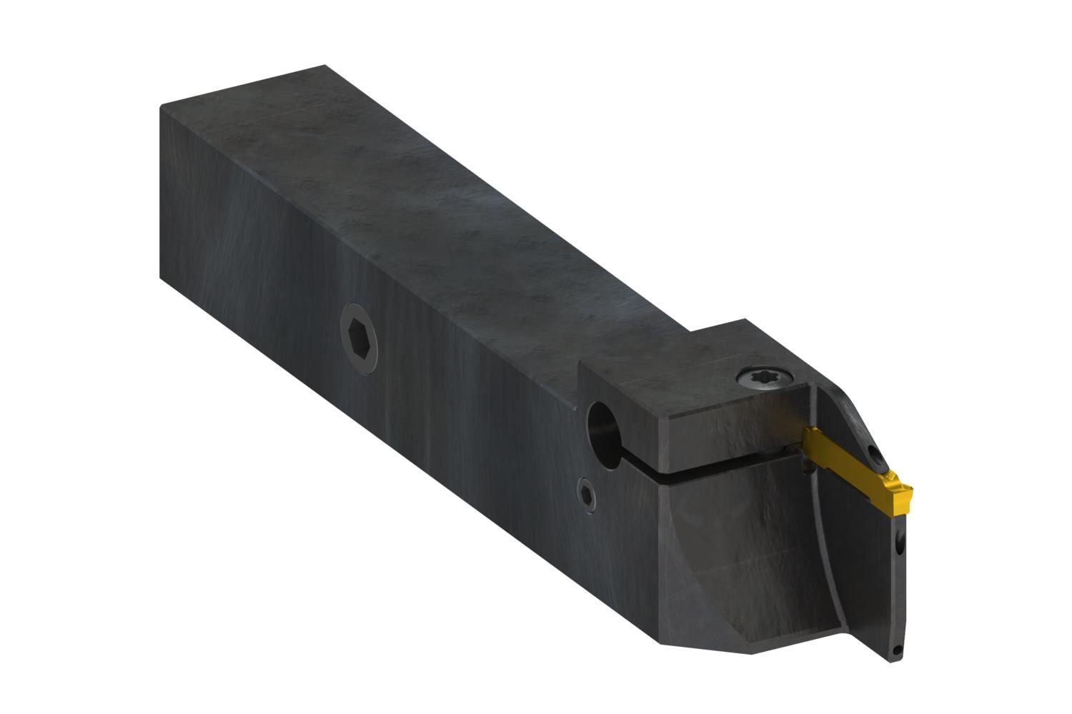 Pramet 8180706 Grooving Tool, Insert Compatibility: GL3.., Right Hand Cutting, 0.118 in W Min Groove, External, 1 in H x 1 in W Shank, GLAF Toolholder