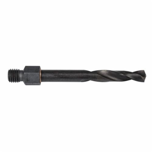 Precision Twist Drill 017966 TS51 Long Threaded Shank Drill, 1/4 in Drill - Fraction, 0.25 in Drill - Decimal Inch, 1/4-28 Shank, 1-1/8 in D Cutting, HSS