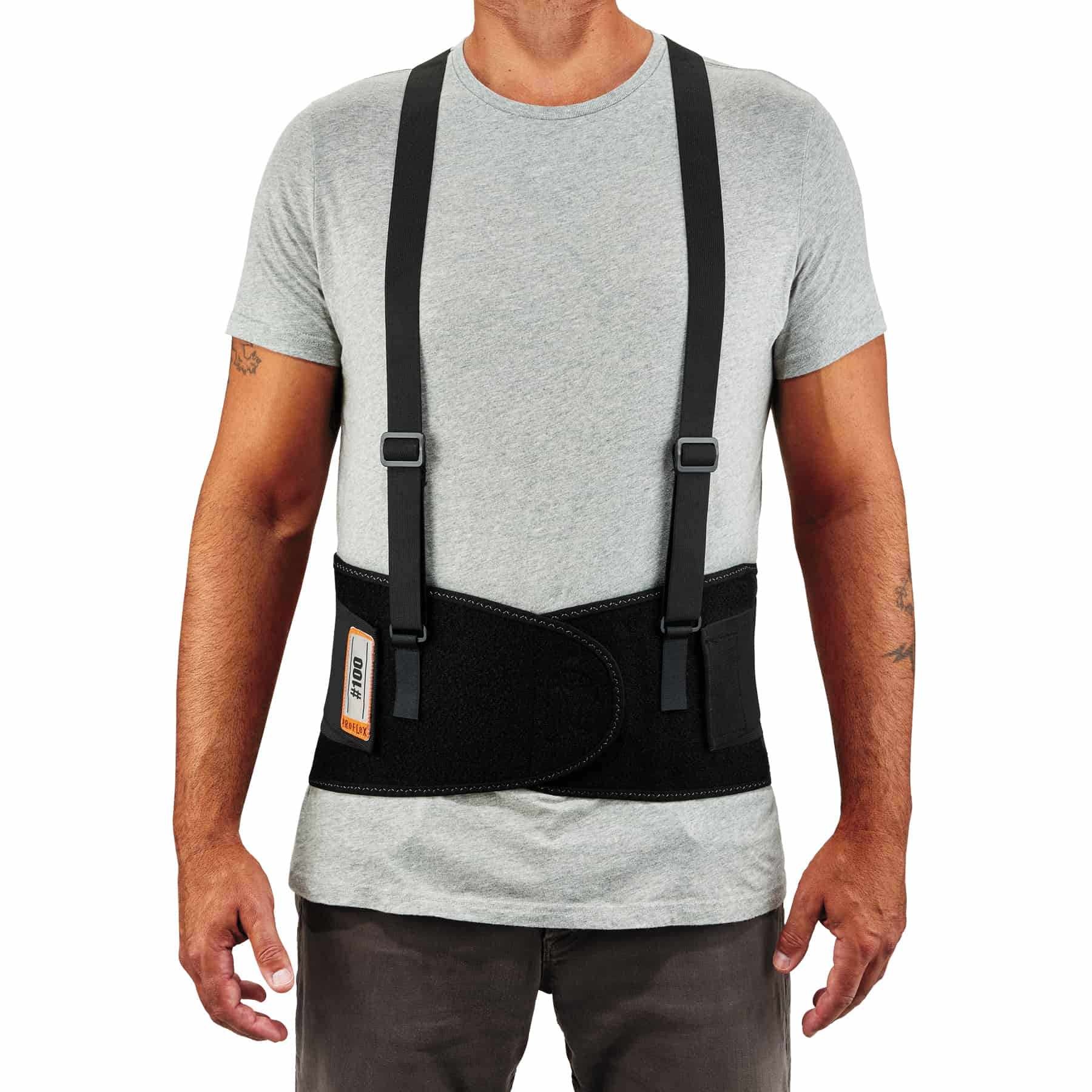 SUPPORT BK ECON 2XL 42-46IN 8INW BLK