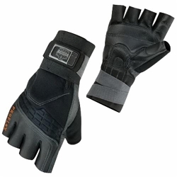 IMPACT GLOVES W/ WRIST SUPPORT 2XL SILVE