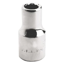 SOCKET STD LG NO IMPRL SQ 1/4IN 9/32IN