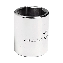 SOCKET STD LG NO IMPRL SQ 1/4IN 7/16IN