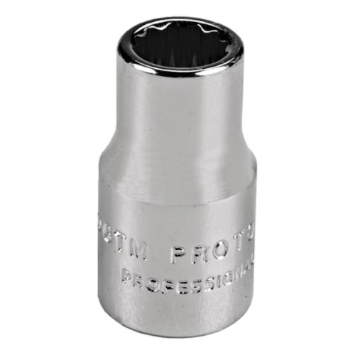 SOCKET STD LG NO METRIC SQ 1/4IN 12MM 12