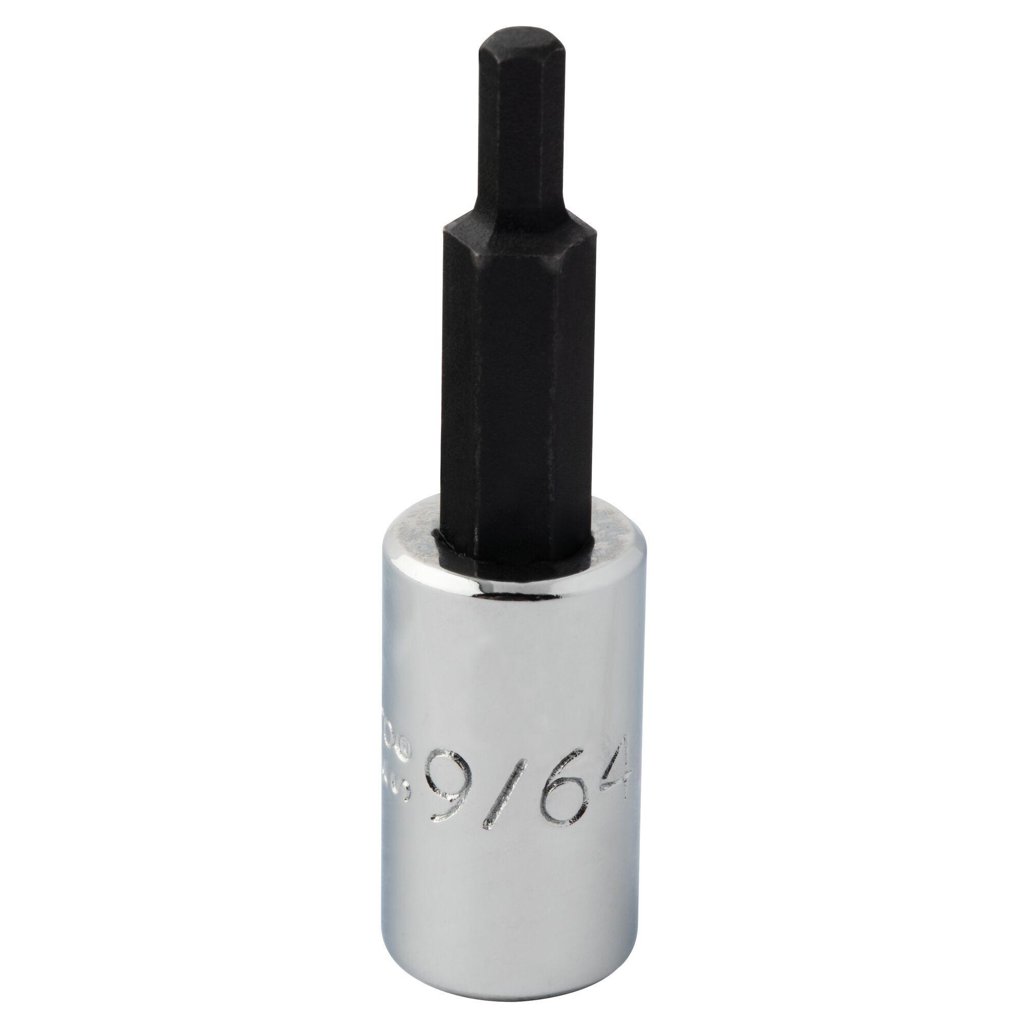 BIT DRVR SKT IMPRL 1/4IN 9/64IN 1IN HEX