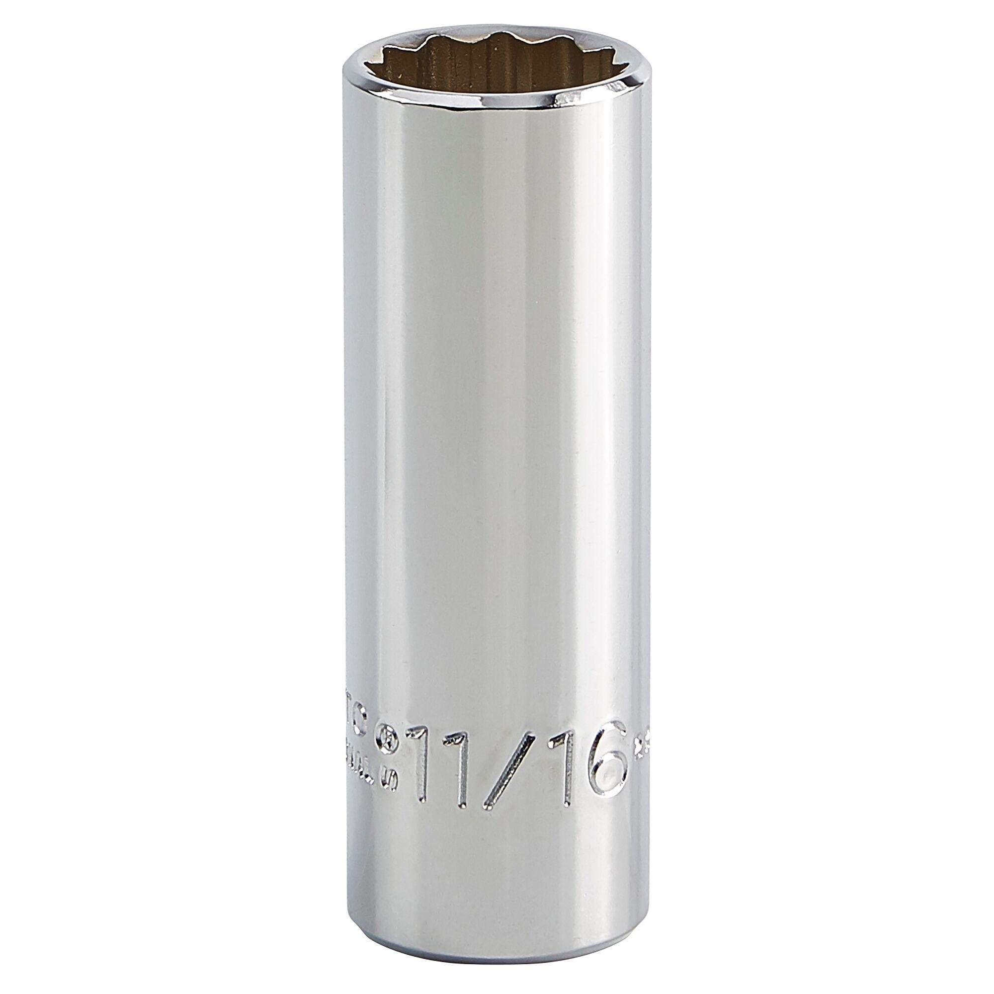 SOCKET DEEP LG NO IMPRL SQ 3/8IN 11/16IN