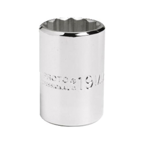 SOCKET STD LG NO METRIC SQ 1/2IN 22MM 12