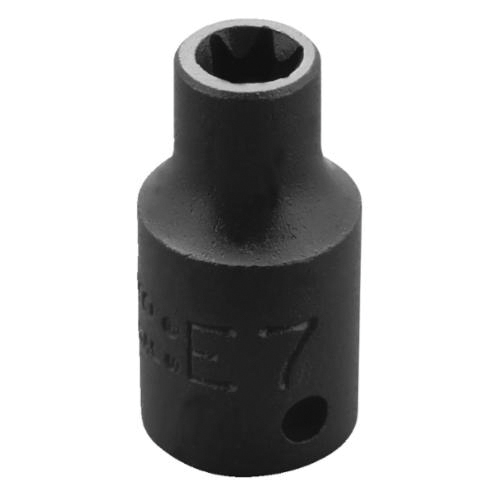 SOCKET YES IMPRL TORX 1/4IN E7 1IN