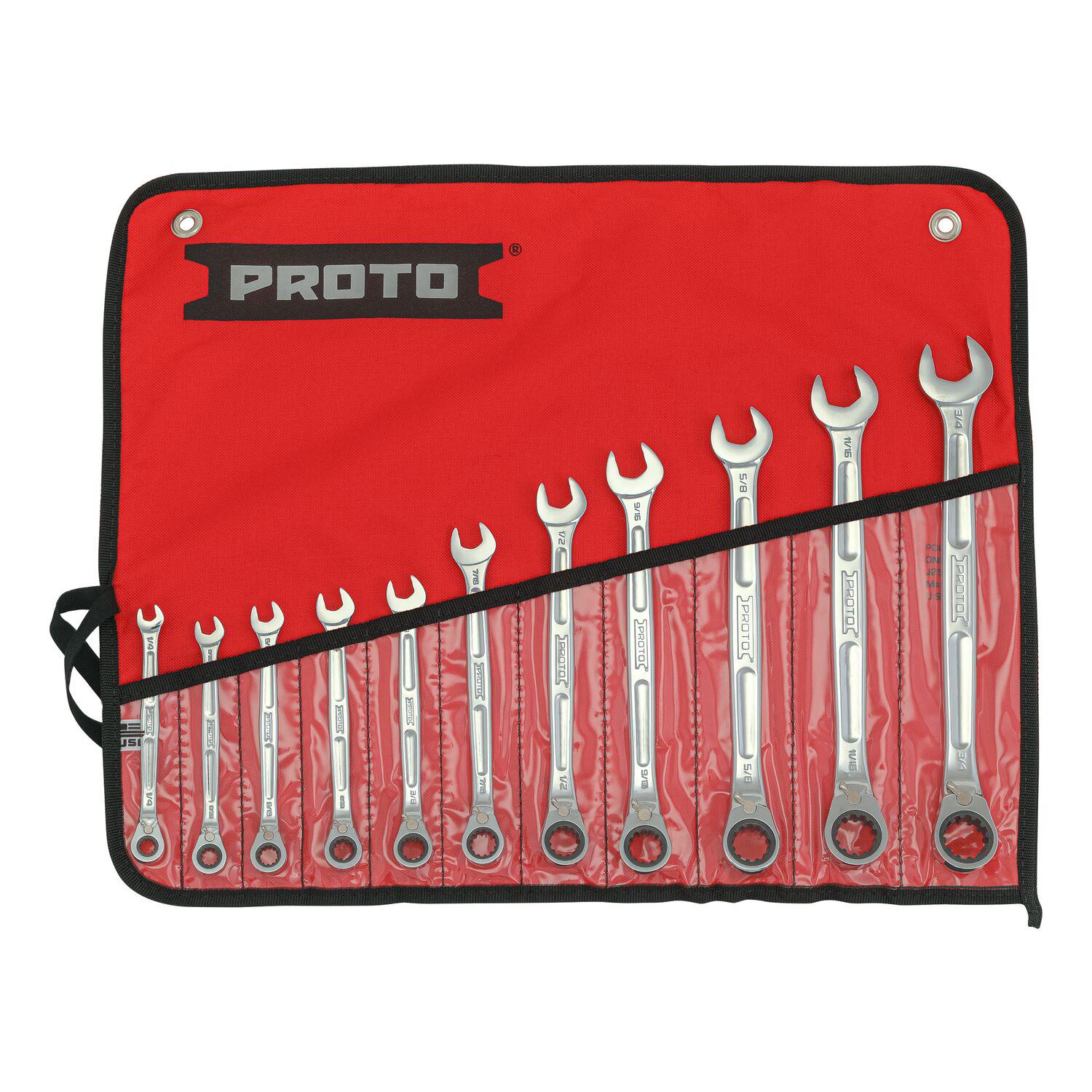 COMBINATION WRENCH SET IMPRL 11 STD H BR