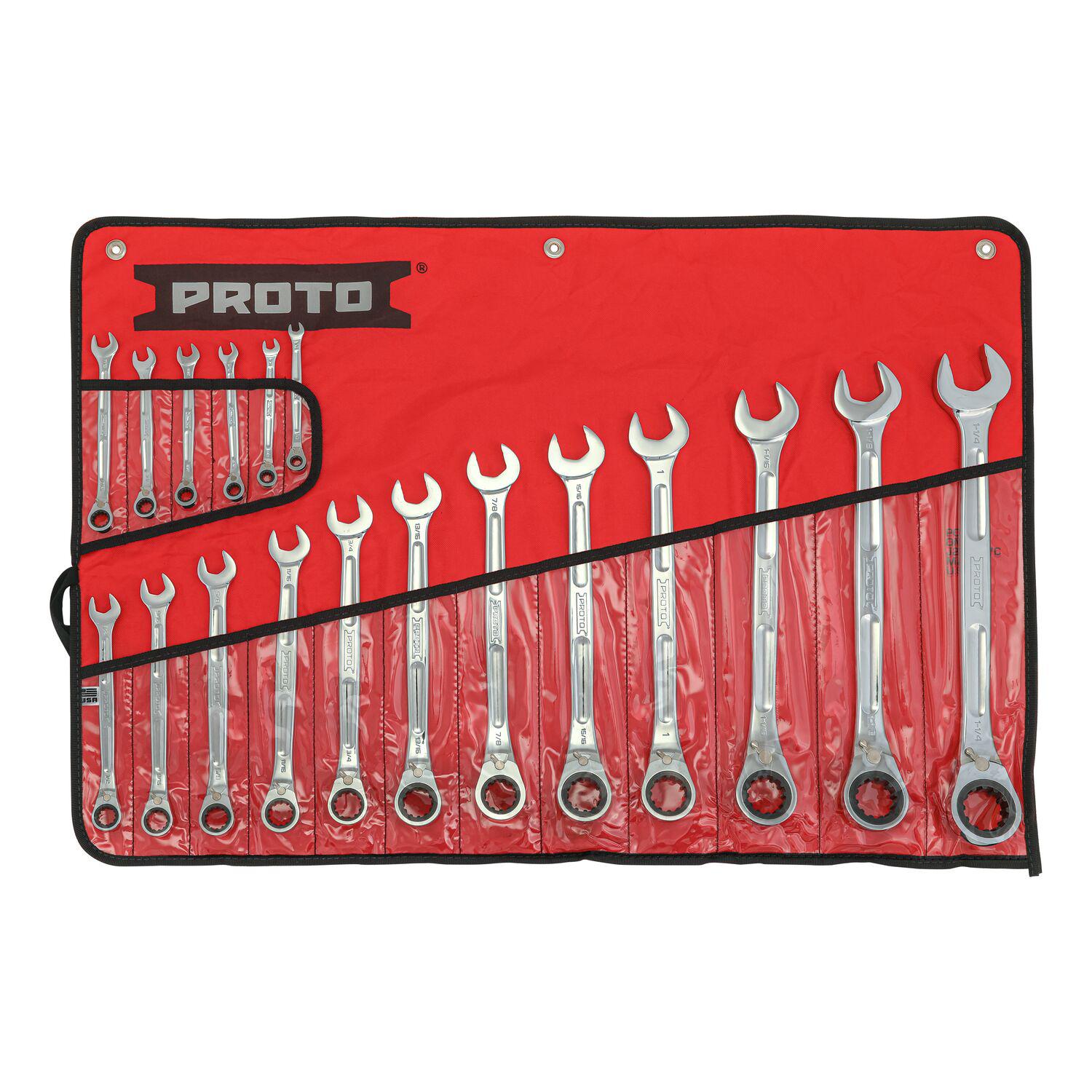COMBINATION WRENCH SET IMPRL 18 STD H BR