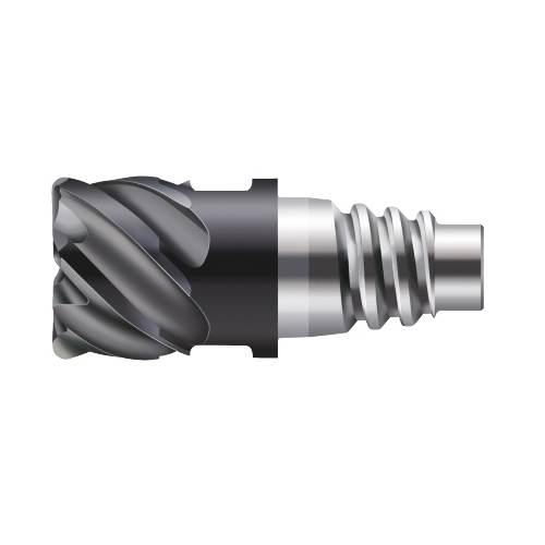 Prototyp 5627086 ConeFit Protostar® H3E23138 Type N 50 Milling Cutter, ANSI Code: H3E23138-E25-25-1, H3E Milling Tip Style, End Mill Milling Tip, Solid Carbide, 1 mm Corner Radius, Manufacturer's Grade: TAX, 8 Flutes, Material Grade: M, P, S
