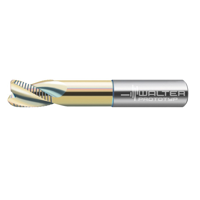 Prototyp 6585871 Supreme MB265-A-X-R-N Center Cutting Long Reach End Mill With Coolant, 25 mm Dia Cutter, 30 mm Length of Cut, 3 Flutes, 25 mm Dia Shank, 130 mm OAL, Uncoated