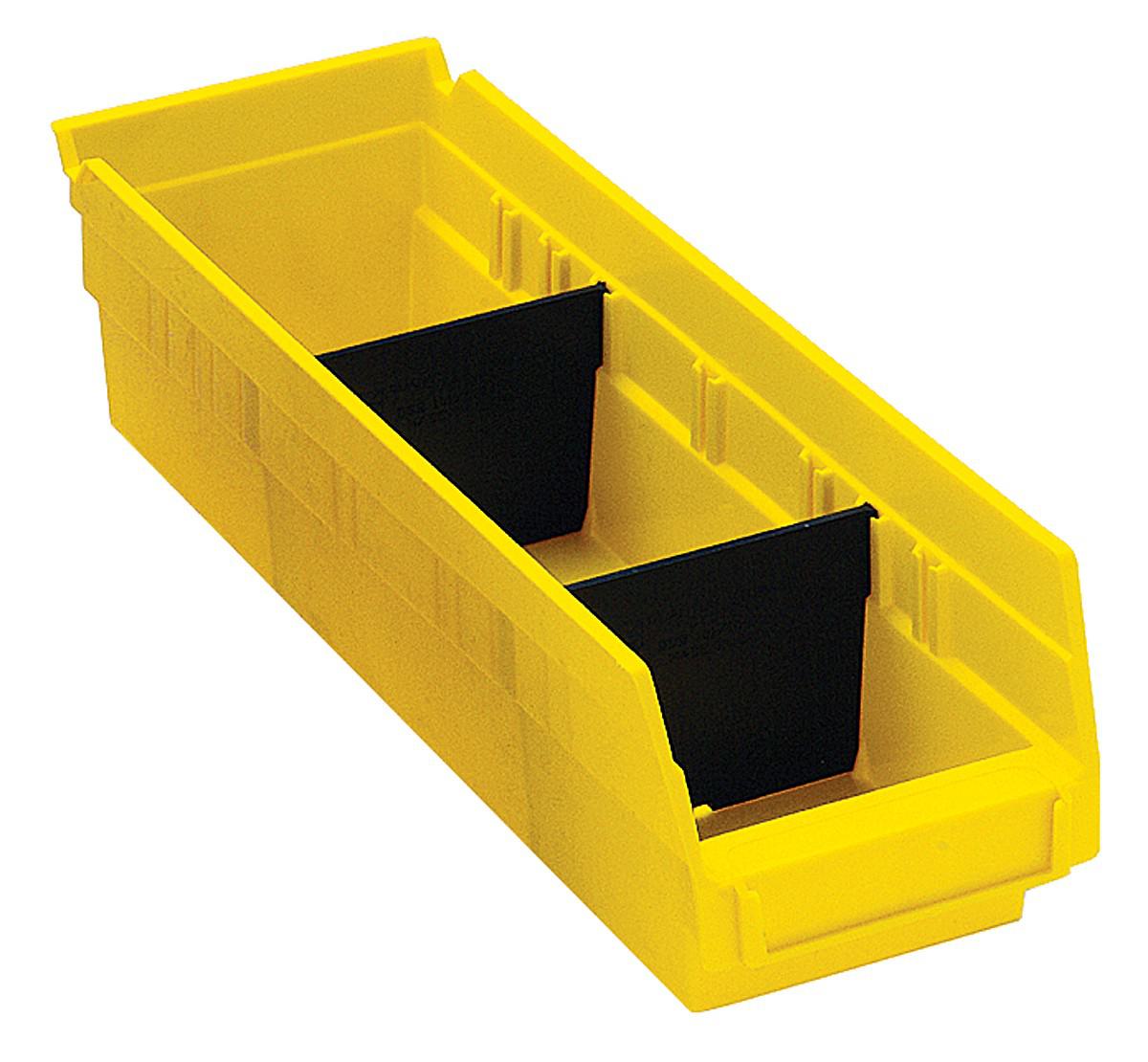 Quantum® DSB105 Bin Divider, 4 in H x 0.25 in W x 3 in D, TPP-40, Black