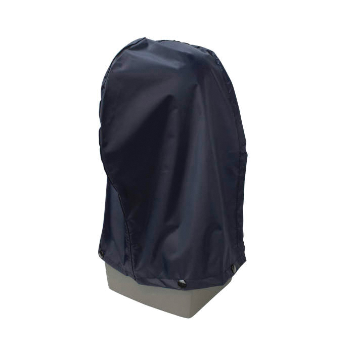 HOOD UNIV NAVY BL NYL/PVC DRAW CORD/SNAP