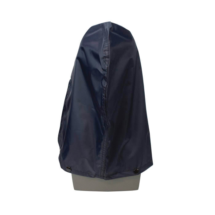 HOOD UNIV NAVY BL NYL/PVC DRAW CORD/SNAP