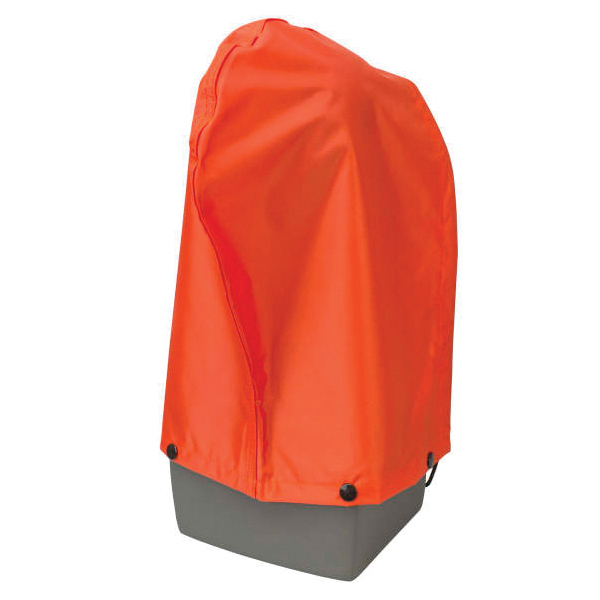 HOOD UNIV ORN NYL/PVC DRAW CORD/SNAP