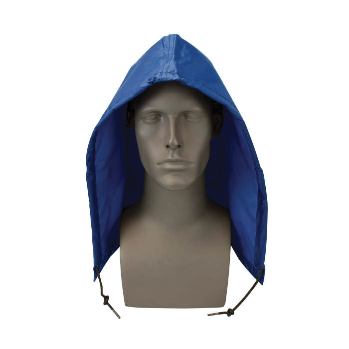 HOOD UNIV ROYAL BL NYL/PVC DETACHABLE