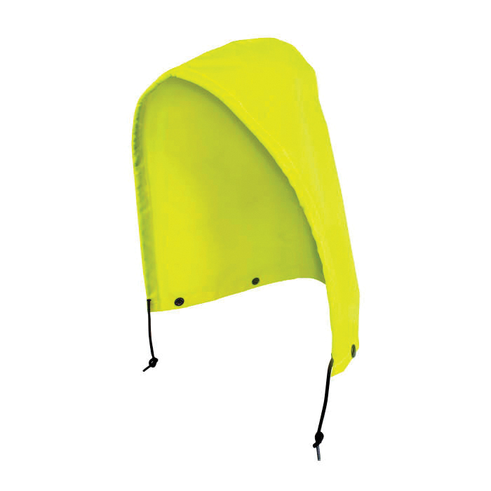 HOOD UNIV LIME NYL/PVC DRAW CORD/SNAP