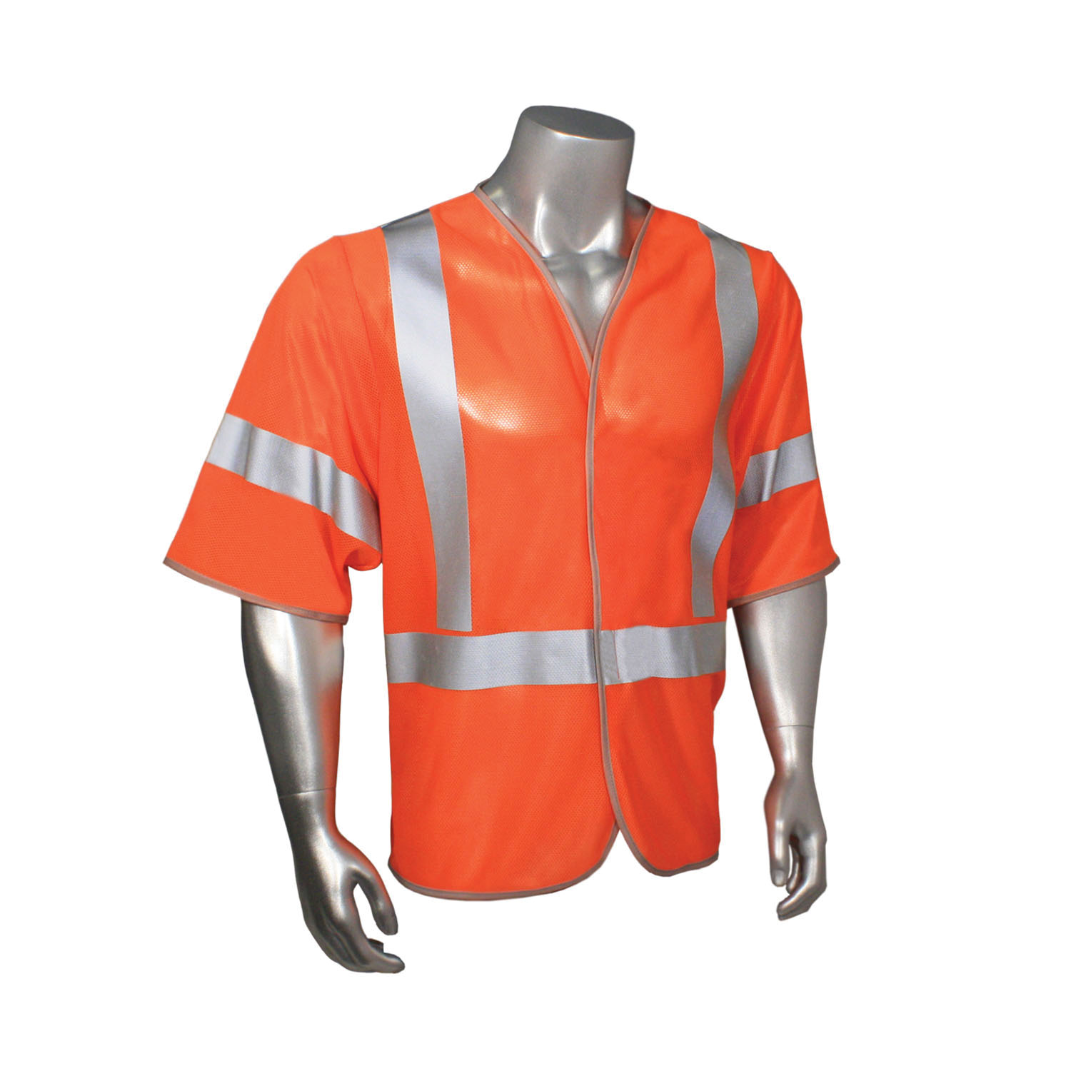 VEST SAF 2XL HI-VIZ ORN HOOK AND LOOP