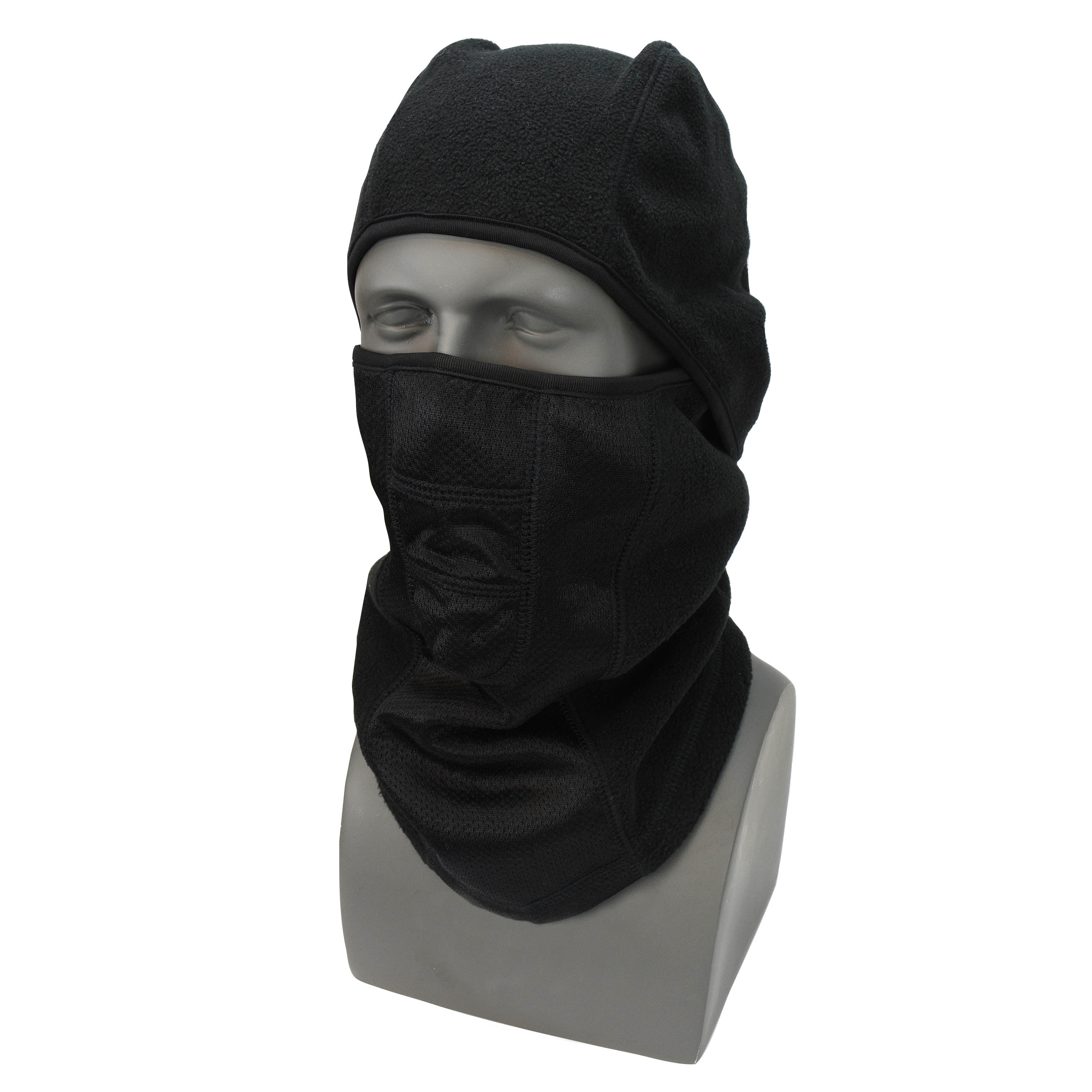 BALACLAVA UNIV BK POLYEST HINGED FLEECE