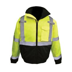 JACKET B HI-VIZ GRN 300D OXFORD POLYEST
