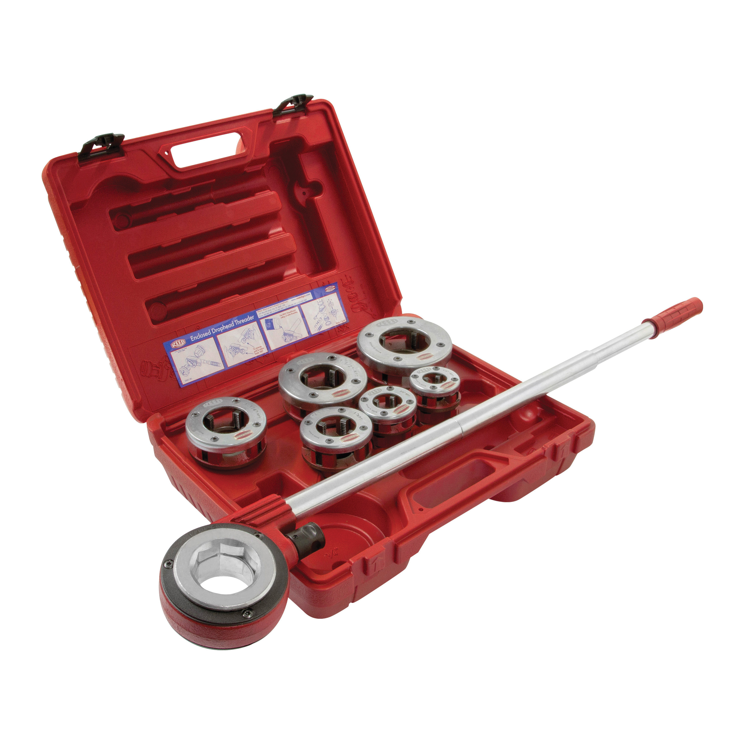 Reed 05223 Enclosed Ratchet Threader Set, 3/4 to 2 in