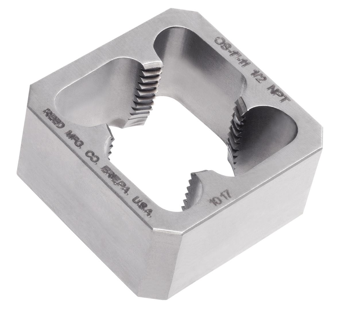 Reed 05410 Solid Block Die, 1 in NPT Thread, Tool Steel