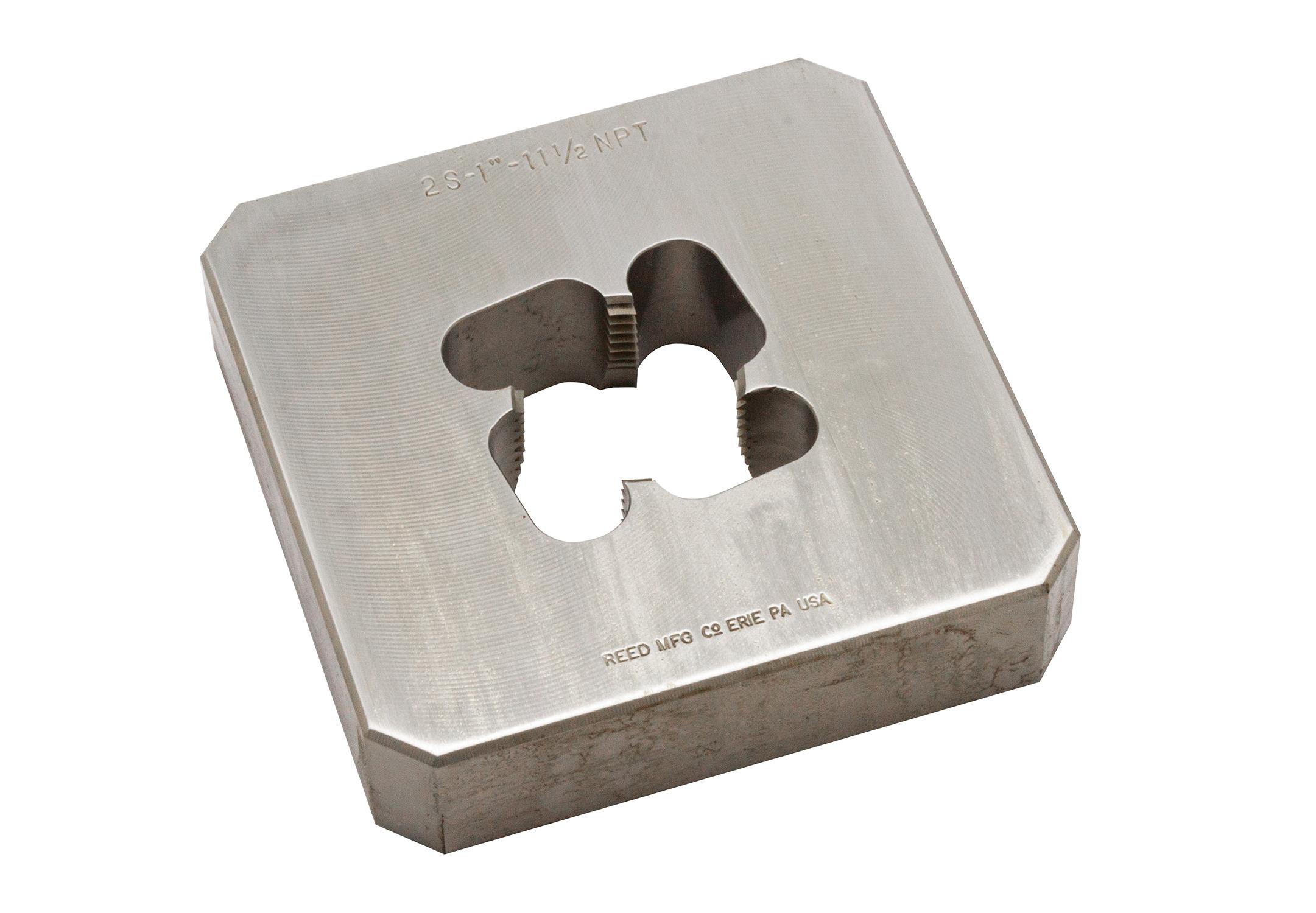 Reed 05528 Solid Block Die, 1 in NPT Thread, Tool Steel