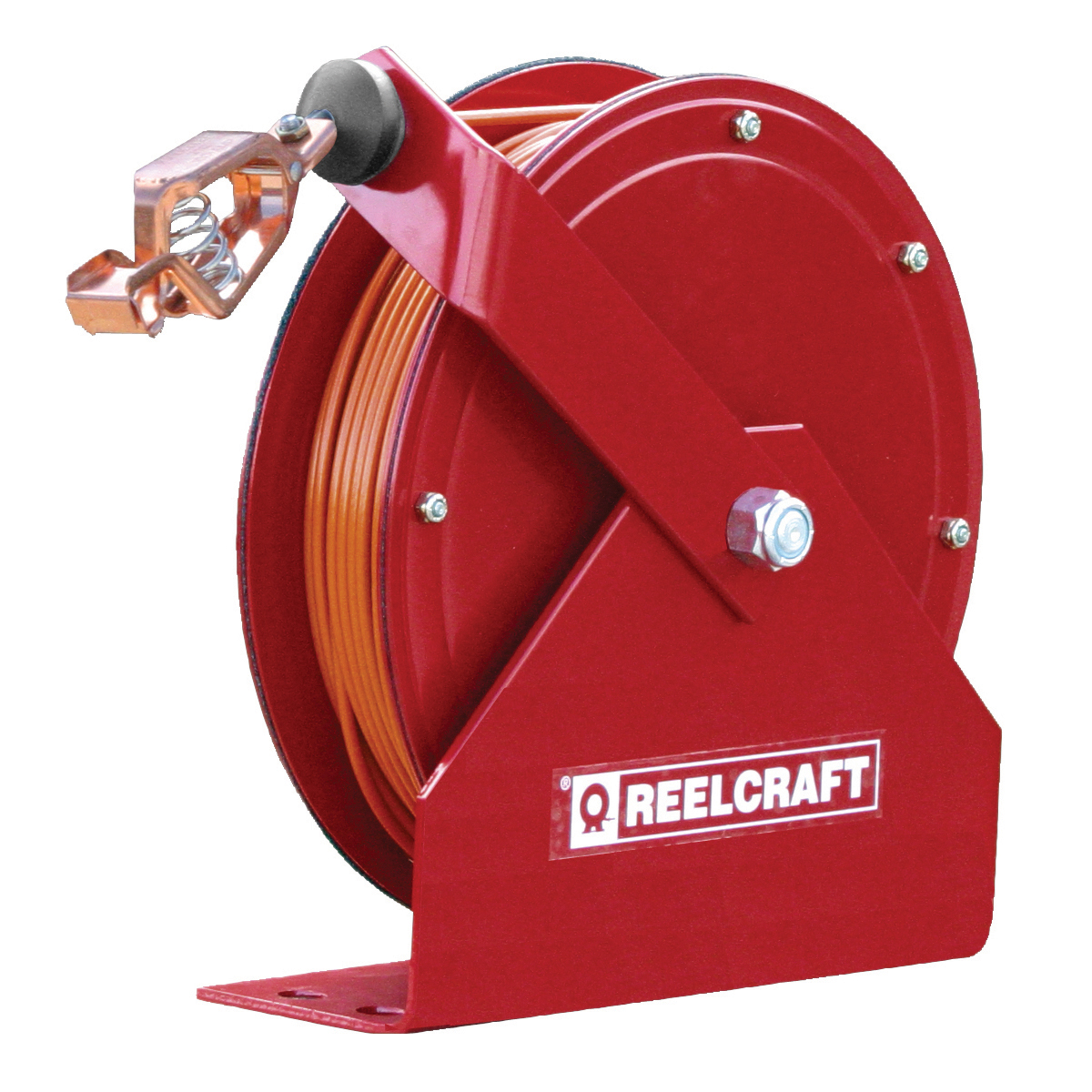 Reelcraft® GA3100 N G 3000 Static Discharge Grounding Reel, 1/8 in OD Dia, 100 ft L, Corrosion, Nylon Coated Steel Cable