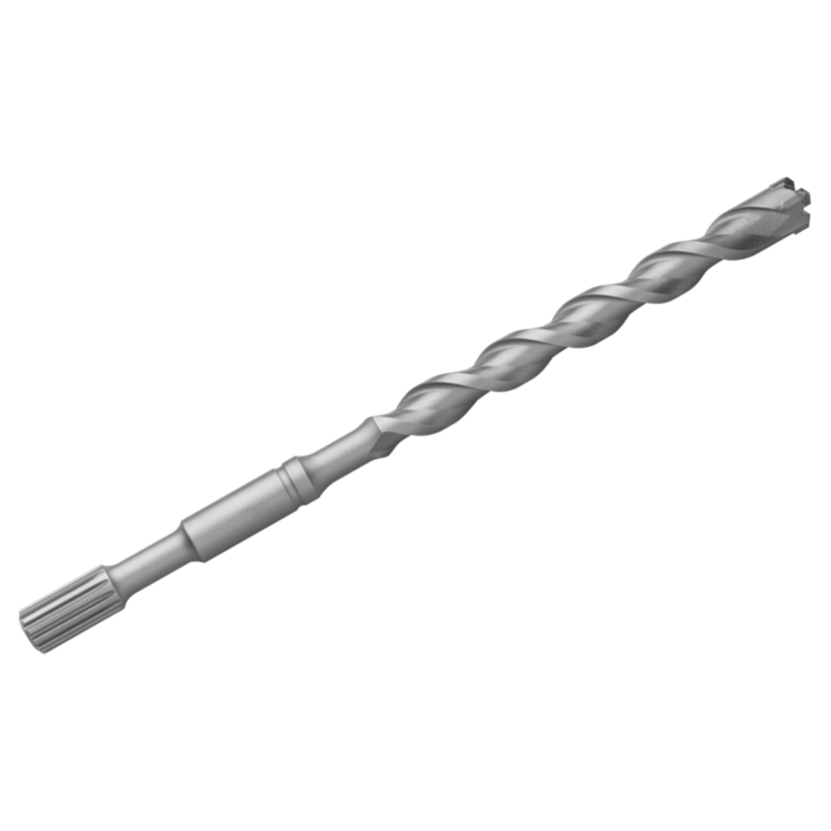 Relton Pyramid Point® P202-10-18 Multi-Cutter Hammer Bit, 5/8 in Drill Bit, Spline Shank, 12 in D Cutting, Carbide Cutting Edge, 18 in OAL