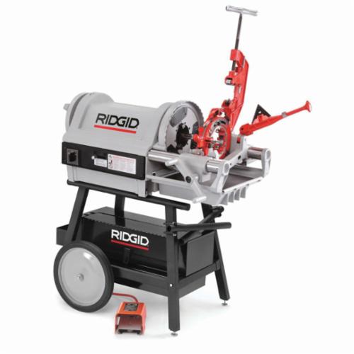 RIDGID® 26097 1224 Kit Threading Machine Kit, 1/2 to 4 in Pipe, 1/4 to 2 in Bolt, 240 VAC, 1.5 hp, 36/12 rpm Speed